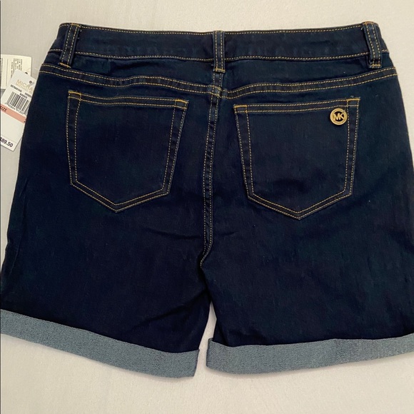 🆕MK-MICHAEL KORS DENIM SHORTS-NEW STYLISH MK LOGO - Picture 3 of 8
